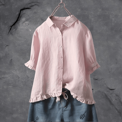 Elise™ -Elegant cotton blouse