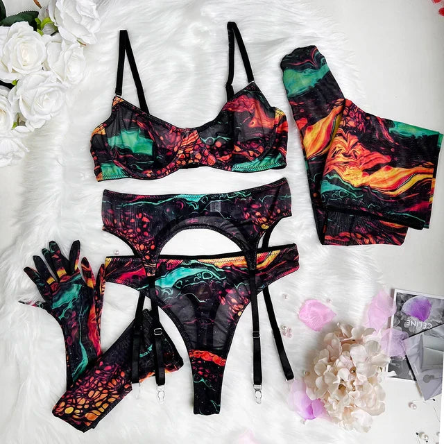 Hailey™ - Tie-Dye Lingerie Set