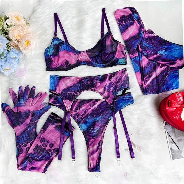 Hailey™ - Tie-Dye Lingerie Set