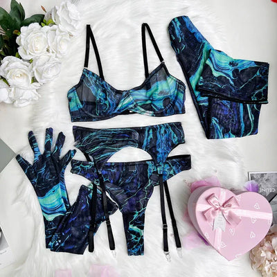 Hailey™ - Tie-Dye Lingerie Set