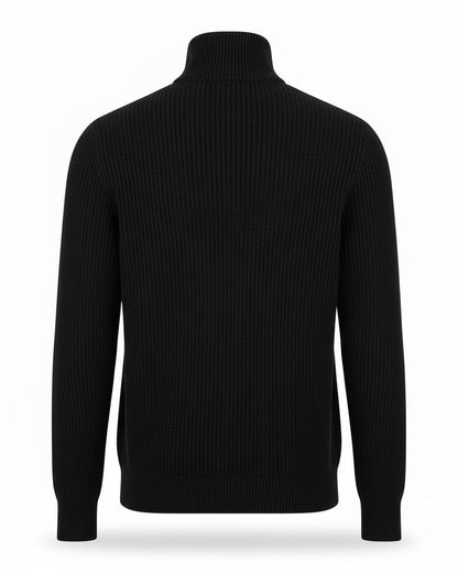 Men's Ribbed Quarter-Zip Sweater