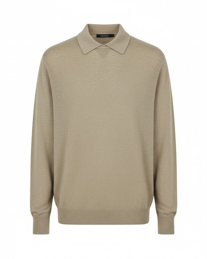 Men's Simple Collared Sweater