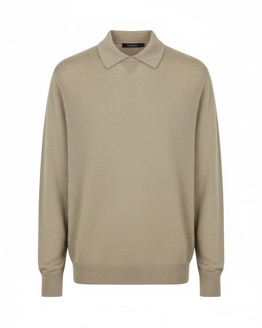 Men's Simple Collared Sweater