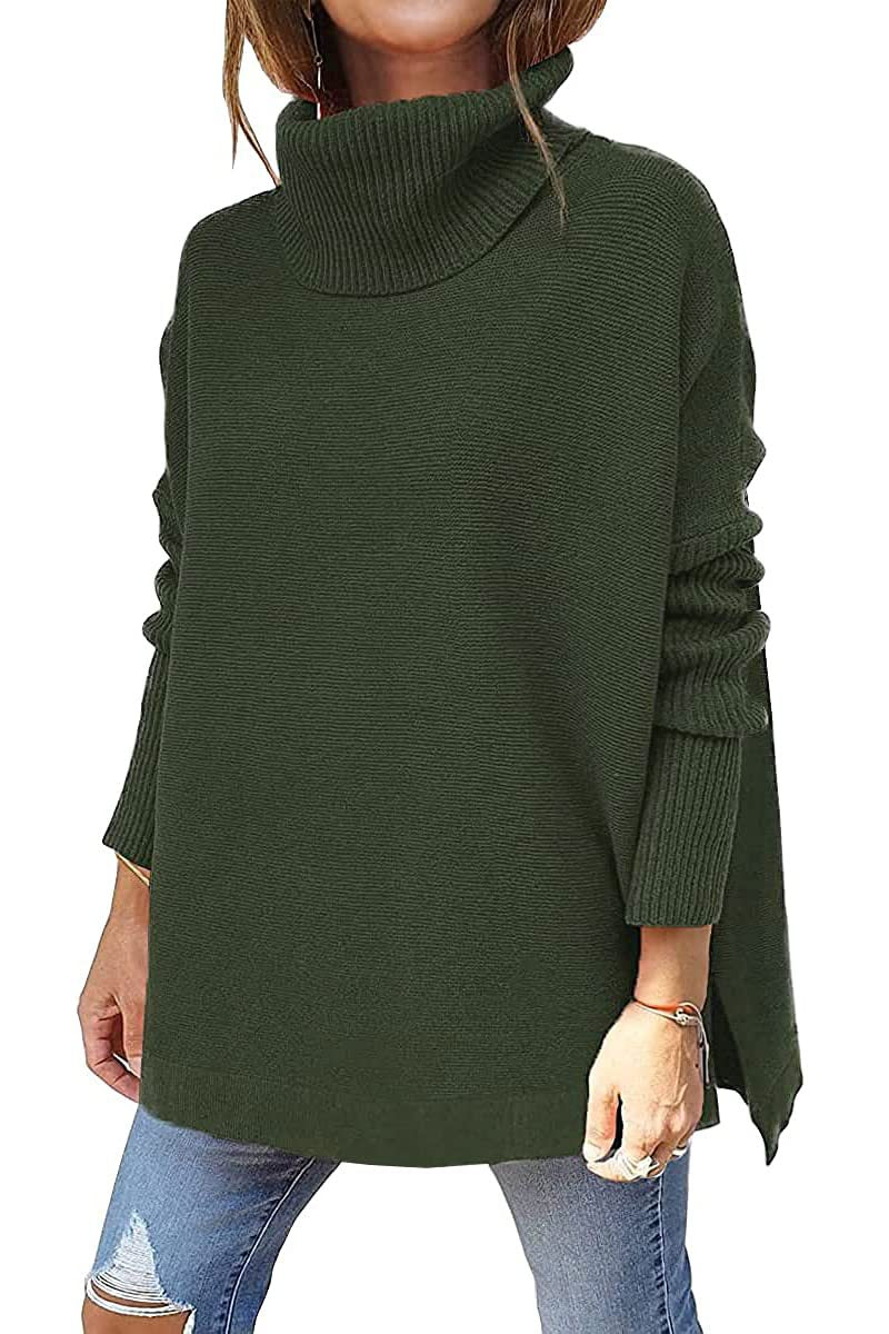 VELUNA Oversized Turtleneck Jumper