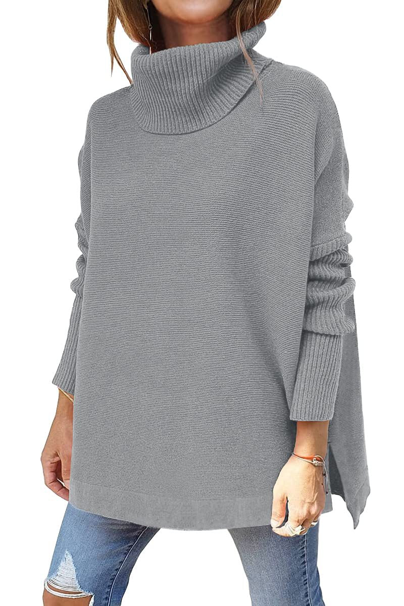 VELUNA Oversized Turtleneck Jumper