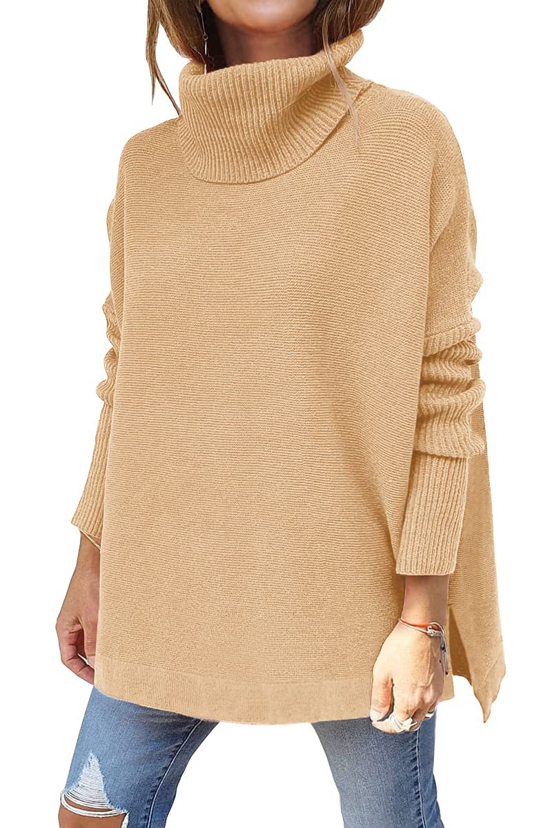 VELUNA Oversized Turtleneck Jumper