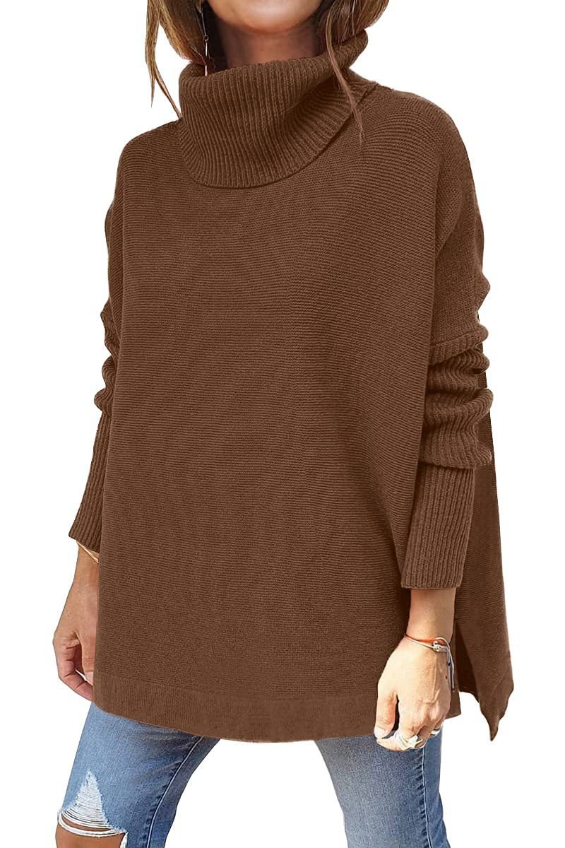 VELUNA Oversized Turtleneck Jumper