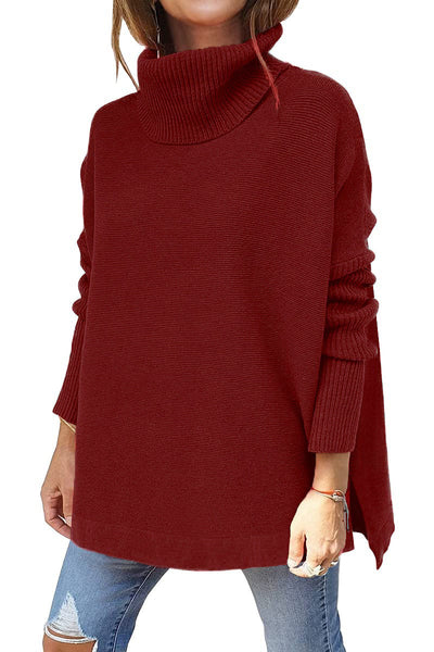 VELUNA Oversized Turtleneck Jumper