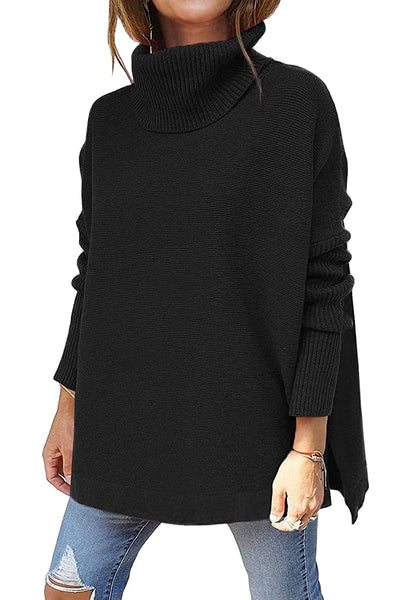 VELUNA Oversized Turtleneck Jumper