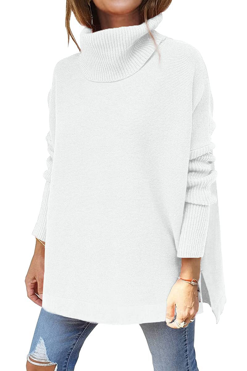 VELUNA Oversized Turtleneck Jumper