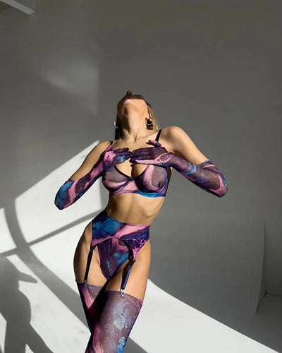 Hailey™ - Tie-Dye Lingerie Set