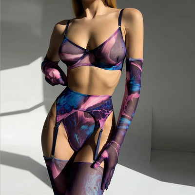 Hailey™ - Tie-Dye Lingerie Set