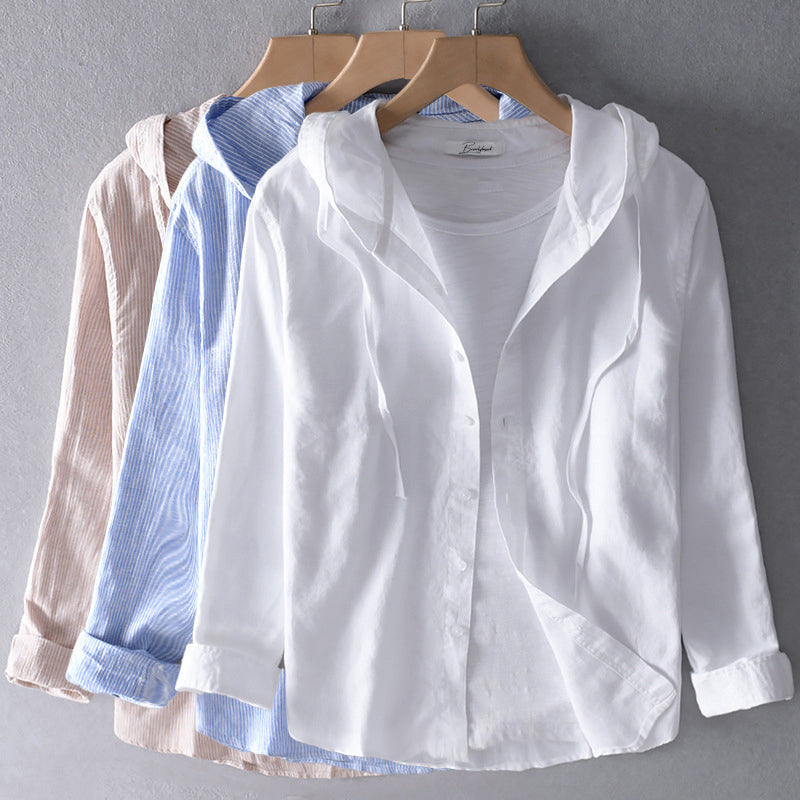 Delphia™ - Dream Breezy Linen Shirt