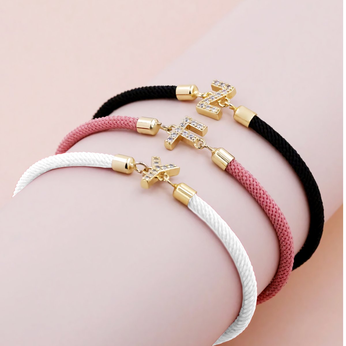 Adjustable Letter Initial Bracelets