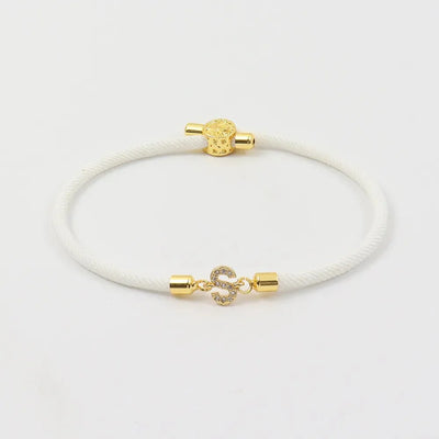 Adjustable Letter Initial Bracelets