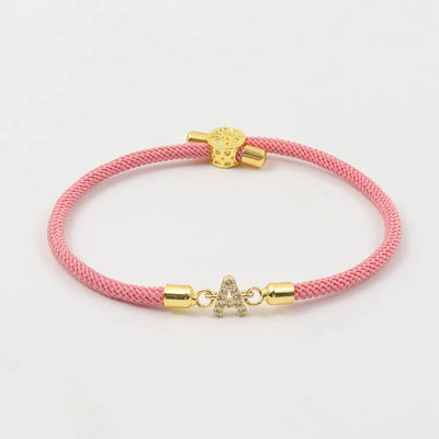 Adjustable Letter Initial Bracelets