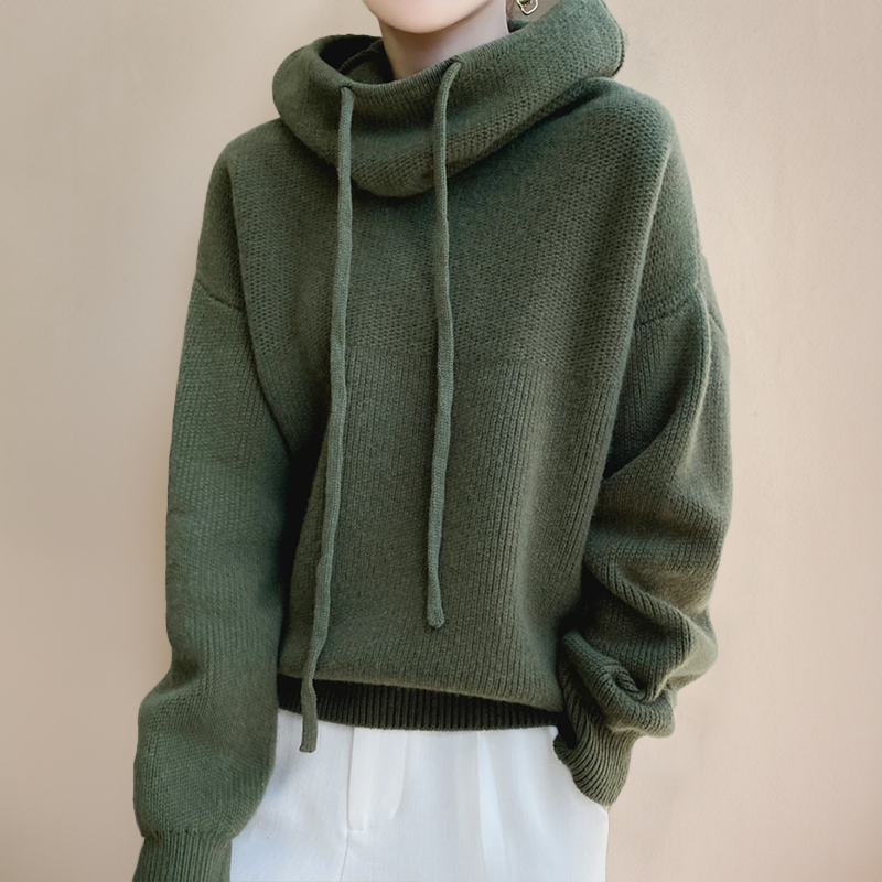 Elfriede | Hooded knit sweater