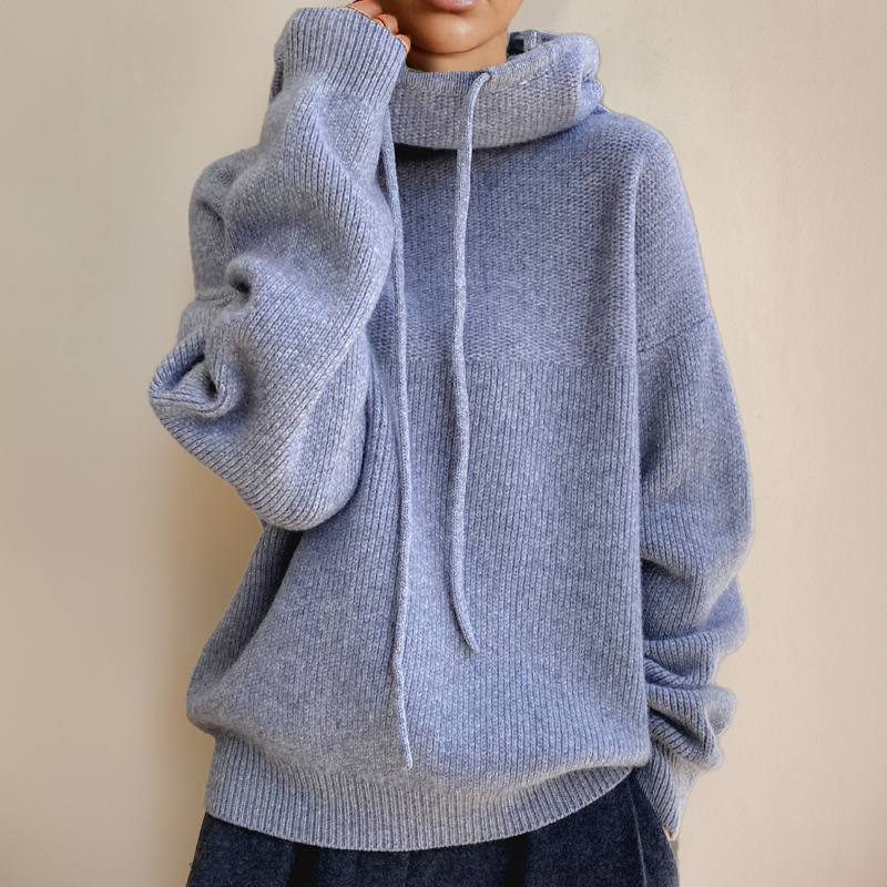 Elfriede | Hooded knit sweater