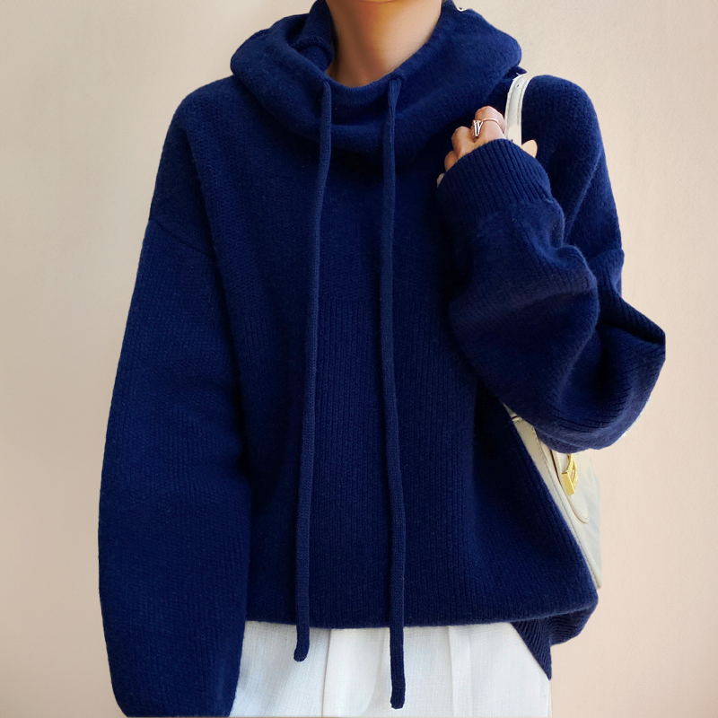 Elfriede | Hooded knit sweater